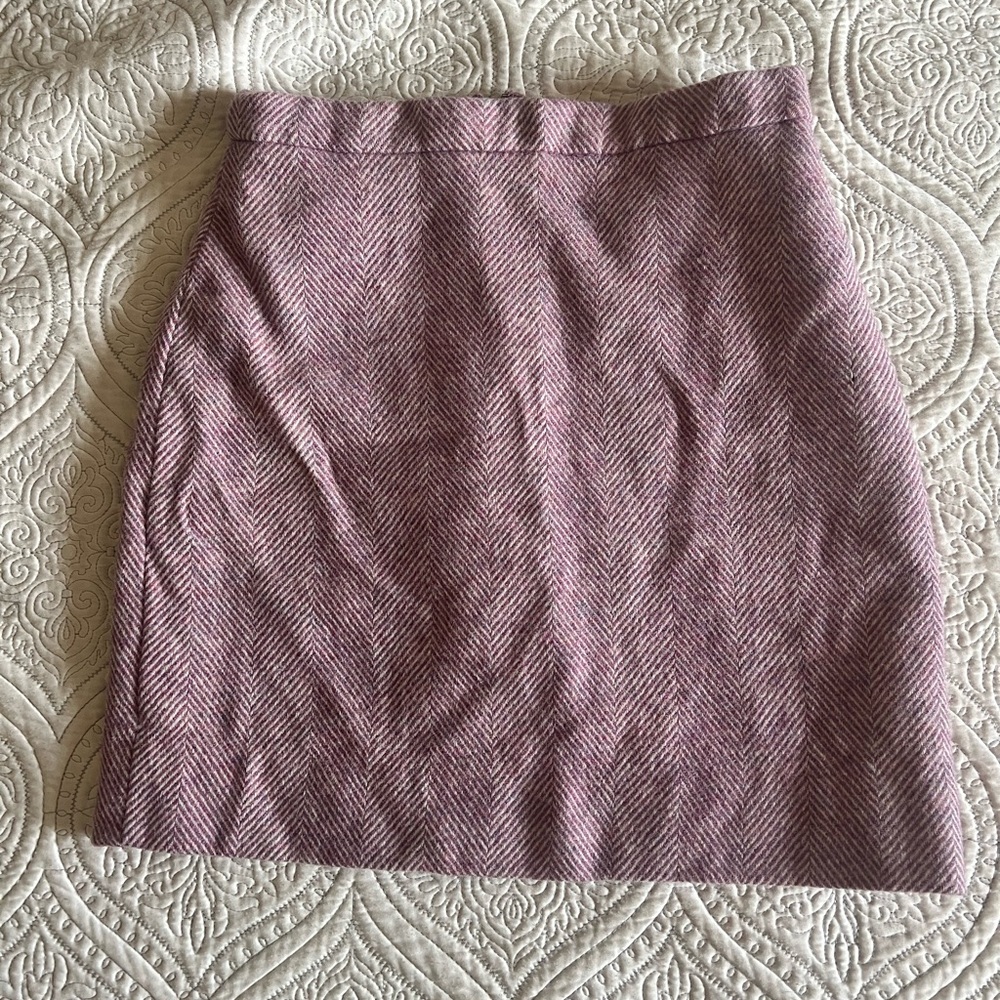 Elegant J Crew Pink Herringbone Skirt